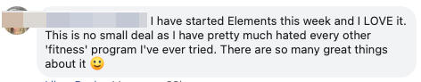 i have started Elements this week and I love it