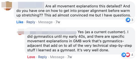 very specific movement explanations